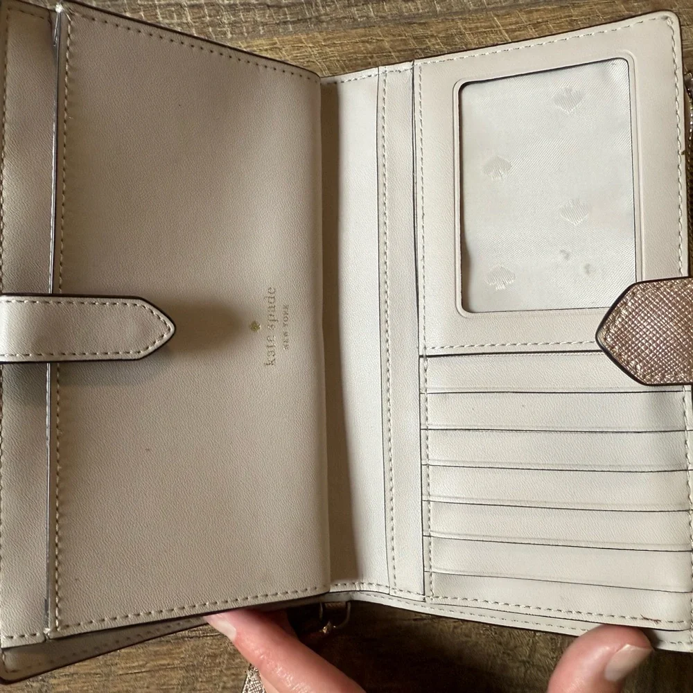 Kate Spade Rose Gold Wristlet Wallet - Picture 3 of 3